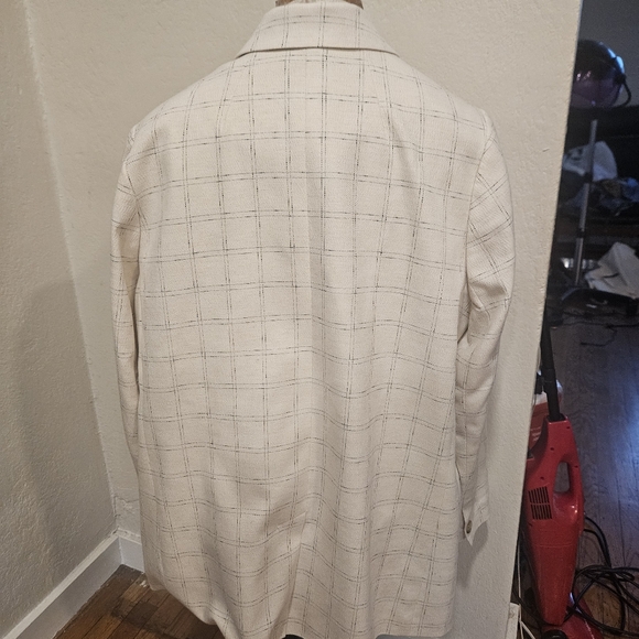 Madewell The Plus Caldwell Double Breasted Blazer in Ghent Plaid Size 1X - Picture 5 of 9